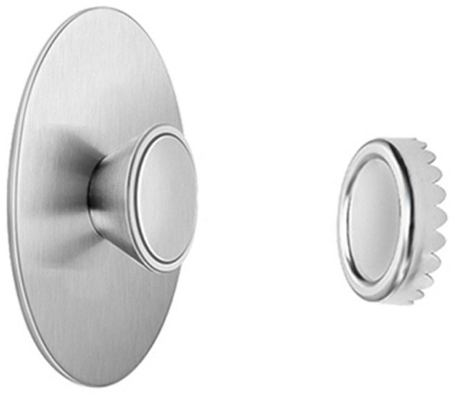 아토소 풀스텐 자석 비누홀더 CIRCLE, 실버, 1개