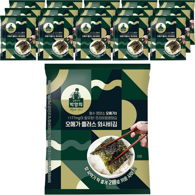 PARK HYANG HEE 朴師傅 Omega Plus芥末海苔, 10g, 16包
