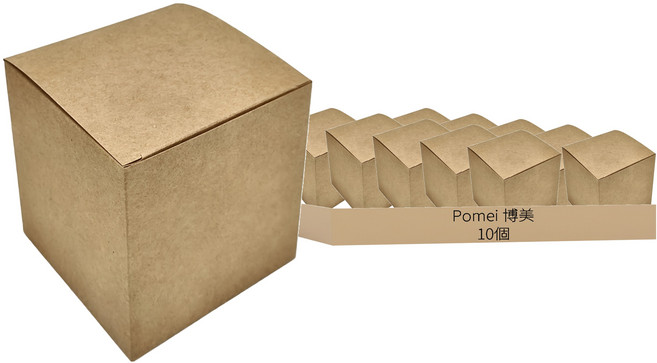 Pomei 博美 牛皮無印紙盒 10入/包, 1包