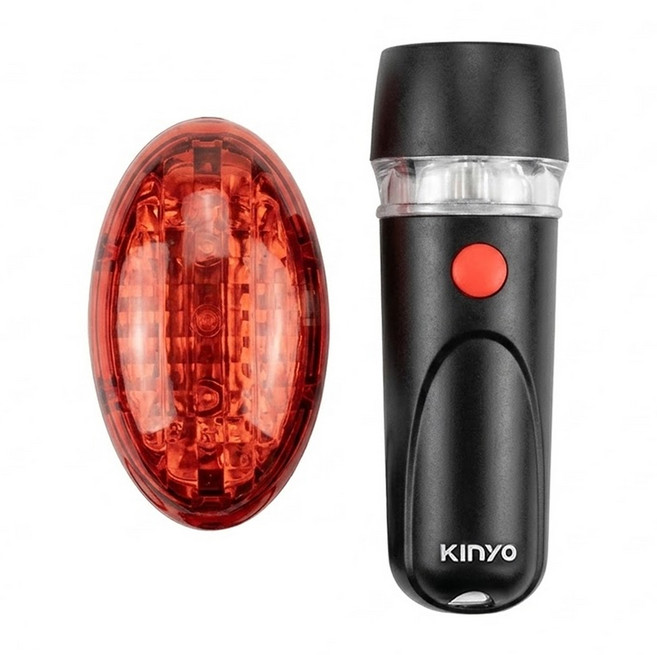 Kinyo 多段調光自行車燈組 BLED-7310, 黑色, 1盒