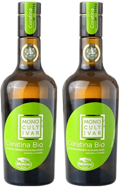 모니니 코라티나 유기농 올리브오일, 500ml, 2개