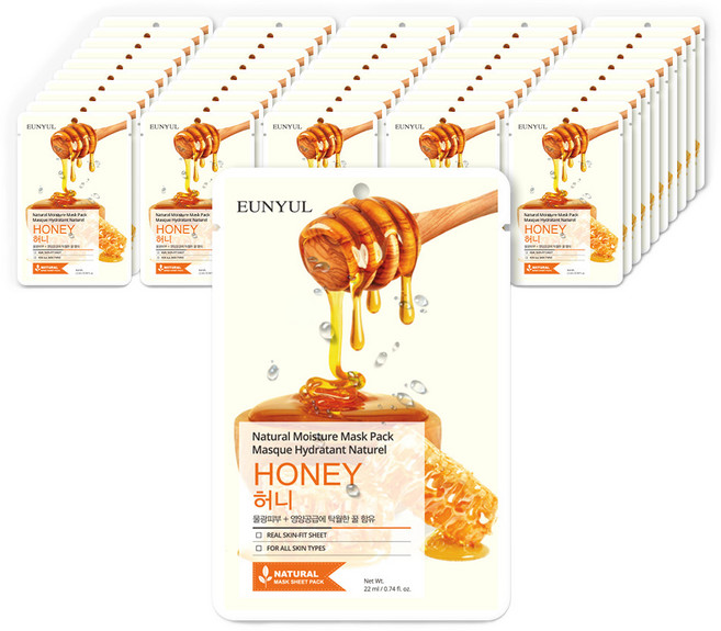 은율 내츄럴 허니 마스크팩 22ml, 1개입, 150개