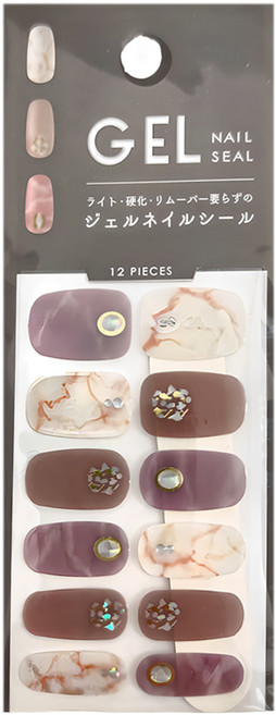 YAMADA 山田化學 凝膠指甲貼 1072, 款式隨機, 1組