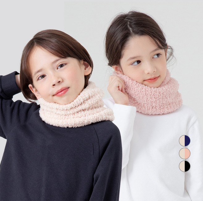 베이스알파에센셜 아동용 보들보들 넥워머 2종 세트