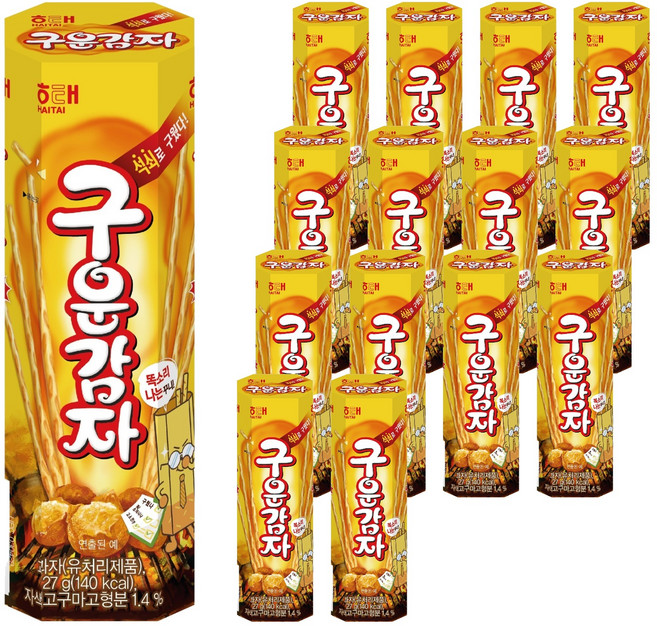 해태제과 구운감자, 27g, 15개