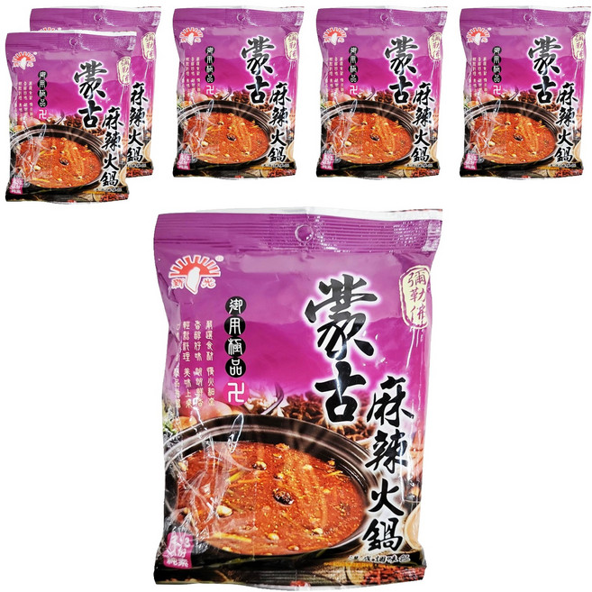 新光洋菜 蒙古麻辣火鍋湯底調味包 全素, 75g, 6包