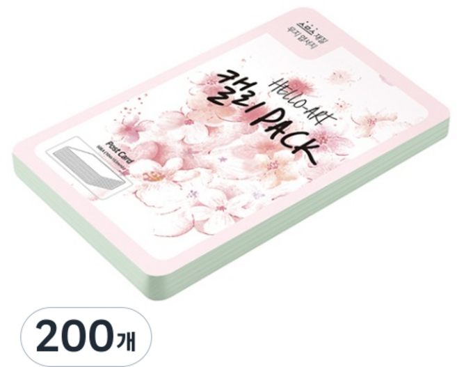 종이문화 헬로우 아트 캘리팩 두꺼운 스므스 엽서 200g 18 라이트그레이, 104 x 153 mm, 200개