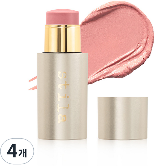 스틸라 컴플리트 하모니 립 앤 치크 스틱 6g, 쉬어 릴리움, 4개