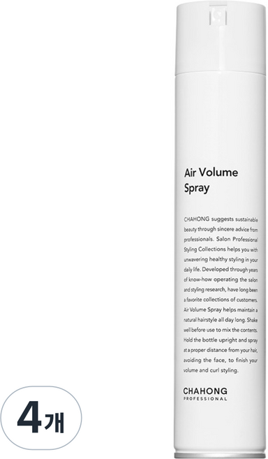 차홍 에어 볼륨 헤어스프레이, 300ml, 4개