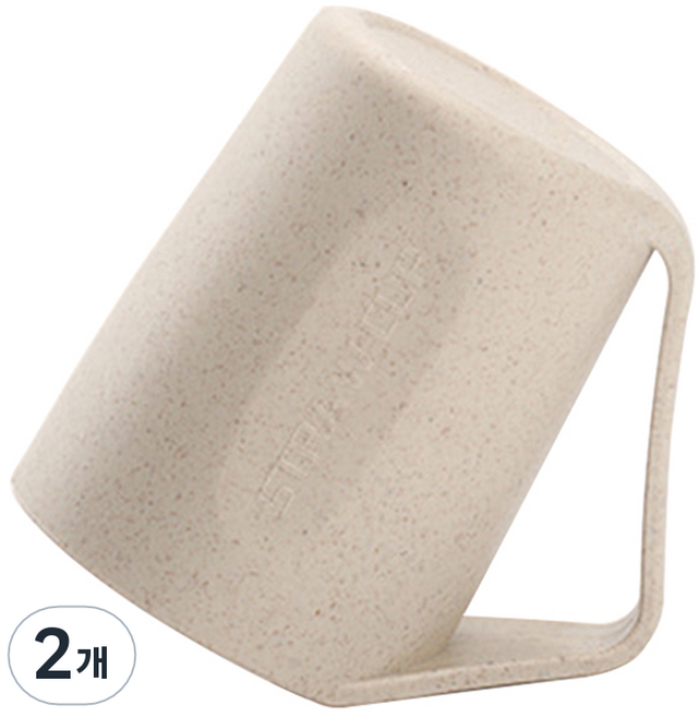 무식이네 스윗클린 물빠짐 거꾸로 양치컵, 오트밀, 2개