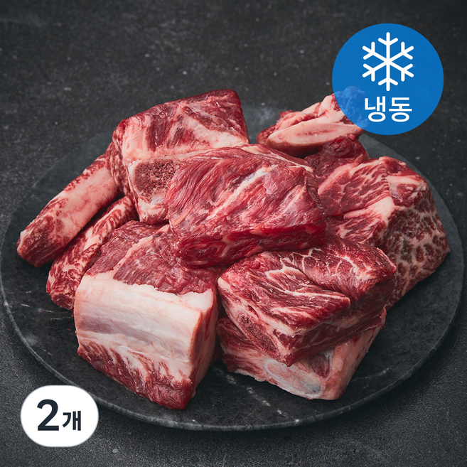 좋은소식 한우 1등급 찜갈비 (냉동), 800g, 2개
