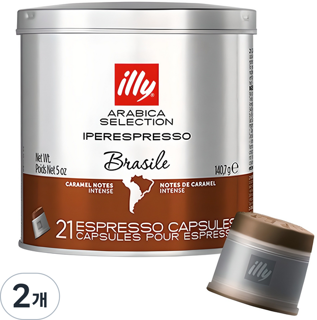 일리 아라비카 셀렉션 브라질 캡슐커피, 6.7g, 21개입, 2개