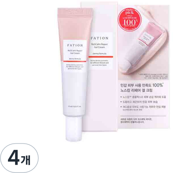 파티온 노스캄 리페어 겔 크림, 15ml, 4개