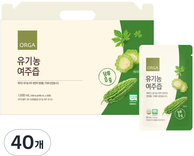 올가홀푸드 여주즙, 80ml, 40개