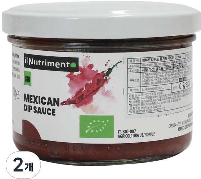 IL NUTRIMENTO 有機墨西哥沾醬, 180g, 2個