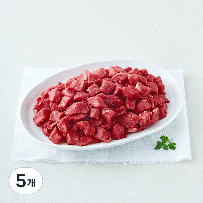 미트엔조이 미국산 모듬 국거리용 (냉장), 5개, 600g