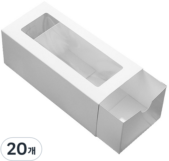 이홈베이킹 투명 윗창 상자 슬리브형 1708, 20개
