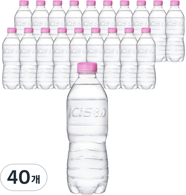 아이시스 8.0 초경량 페트 생수, 500ml, 40개