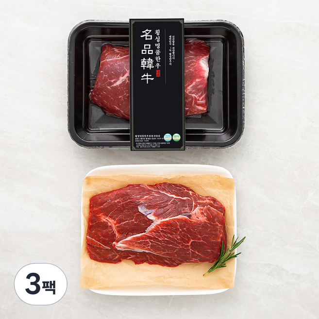 횡성한우 알사태 1등급 수육용 (냉장), 300g, 3팩