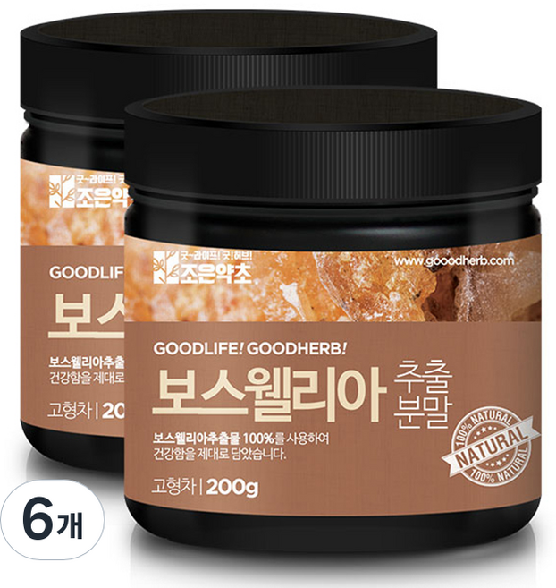 조은약초 프리미엄 보스웰리아 가루, 200g, 6개