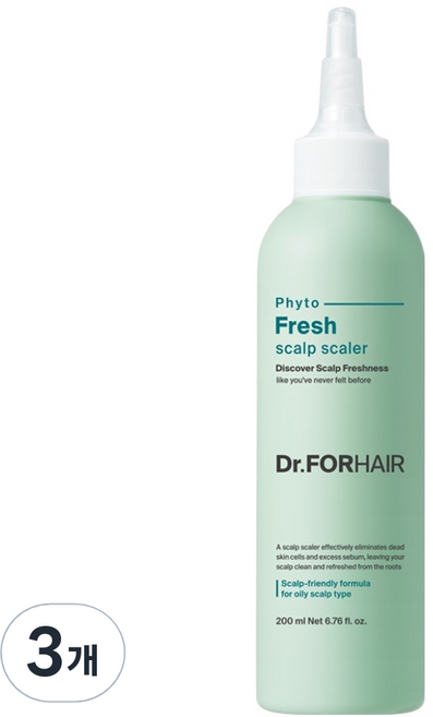 닥터포헤어 지성두피 딥 클렌징 피토프레시 스칼프 스케일러, 200ml, 3개