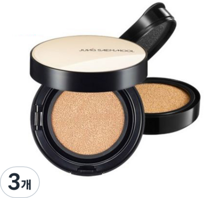 정샘물 에센셜 스킨 누더 쿠션 파운데이션 14g + 리필 쿠션 14g 세트, 페어라이트, 3개