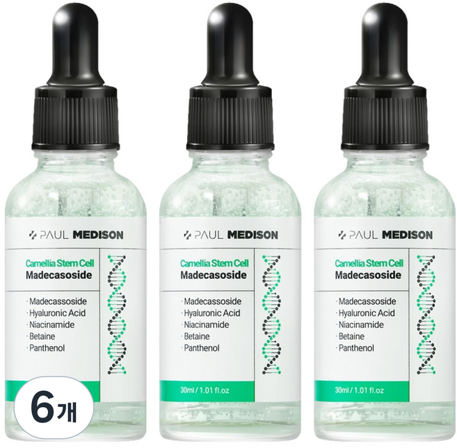 PAUL MEDISON 山茶花幹細胞積雪草苷安瓶, 6個, 30ml