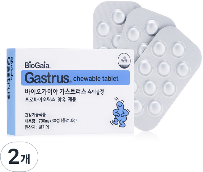 바이오가이아 가스트러스 프로바이오틱스 츄어블정, 2개, 21g