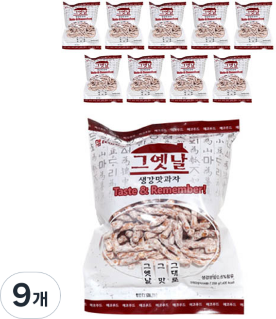 에코푸드 그옛날 생강맛과자, 350g, 9개