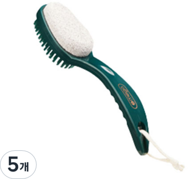 굿프랩 2 in 1 멀티 풋케어 발각질 제거솔 그린, 1개입, 5개
