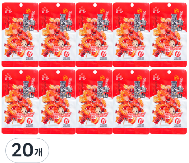 주샨 향라웨이 설곤약, 18g, 20개