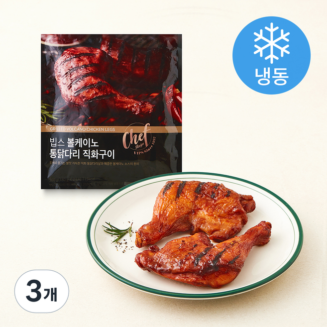 빕스 볼케이노 통닭다리 직화구이 2개입 (냉동), 360g, 3개