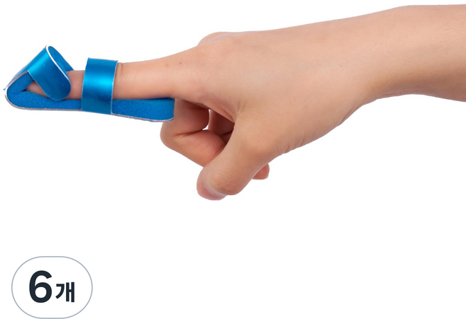알루미늄 손가락 고정 지지 보호대 가드형, 6개