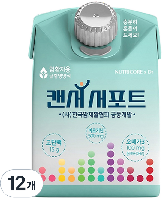 뉴트리코어 캔서서포트 영양조제식품, 200ml, 12개