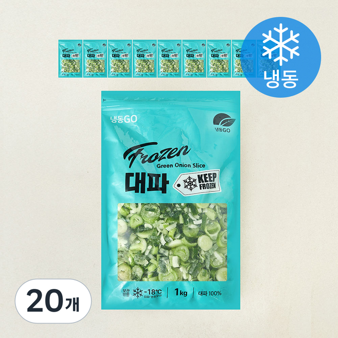 냉동GO 대파 (냉동), 20개, 1kg