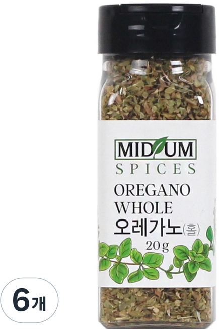 미드움애 오레가노 홀, 6개, 20g