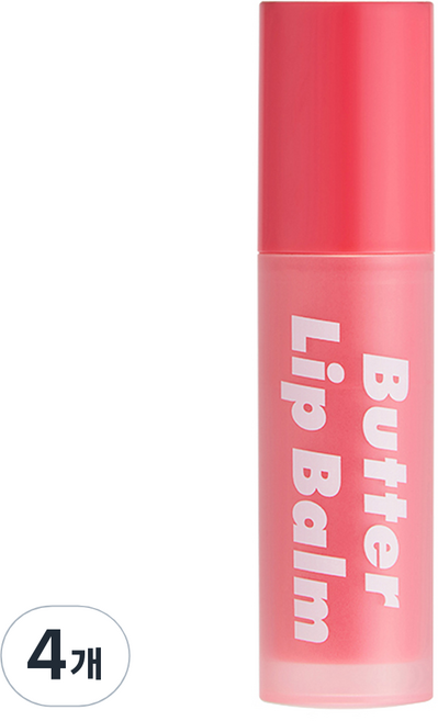 언파 부비부비 버터 립밤, 4개, 무색/무향, 3.8g