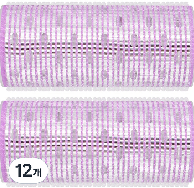벨로티 알루미늄판 열전도 앞머리 구르프 헤어롤 120 x 50 mm, B타입, 12개