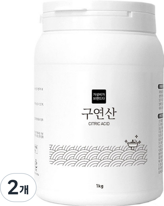 GaseongbigaBeuraendeuda 檸檬酸多功能清潔劑 罐裝, 1kg, 2個