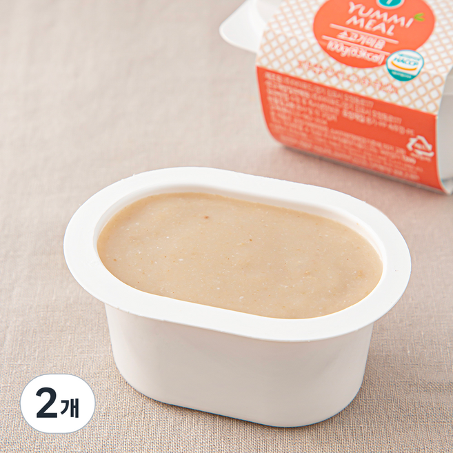 얌이밀 초기 만4~6개월 소고기미음, 100g, 2개