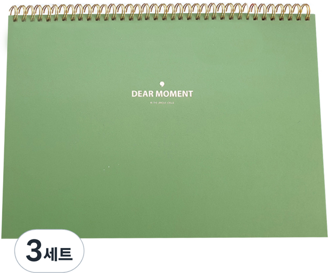 제이로그 v2 재택근무 스케줄 매니저 위클리 플래너 A4 만년형, 그린, 3세트