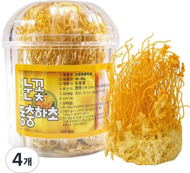 동광한방몰 눈꽃동충하초, 40g, 4개