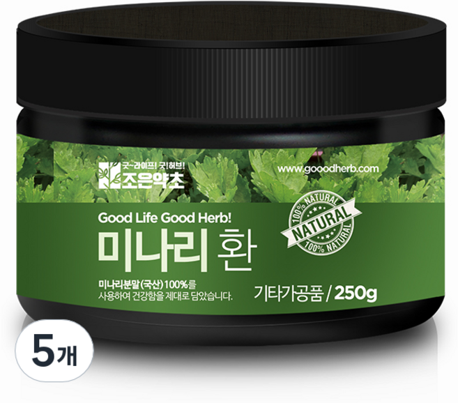 조은약초 프리미엄 미나리환, 250g, 5개