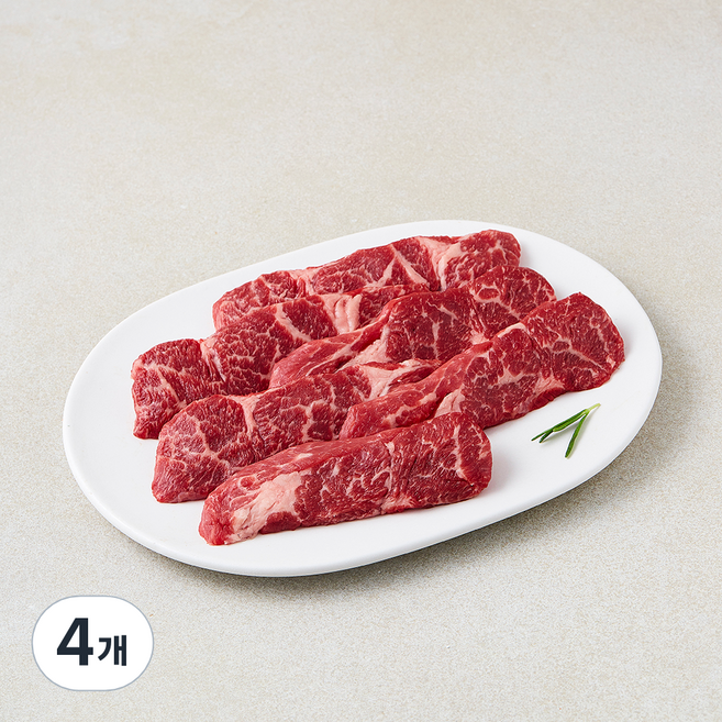 미국산 초이스 본갈비살 한입 구이용 (냉장), 4개, 300g