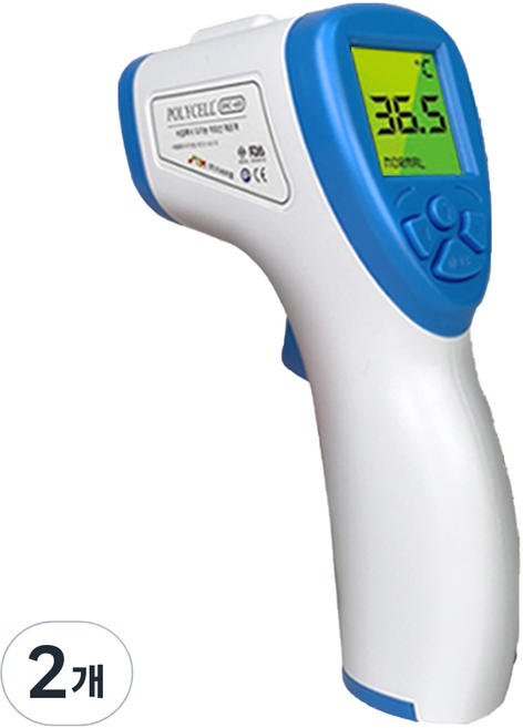 폴리셀 비접촉 피부적외선 체온계 GNC-400, 2개