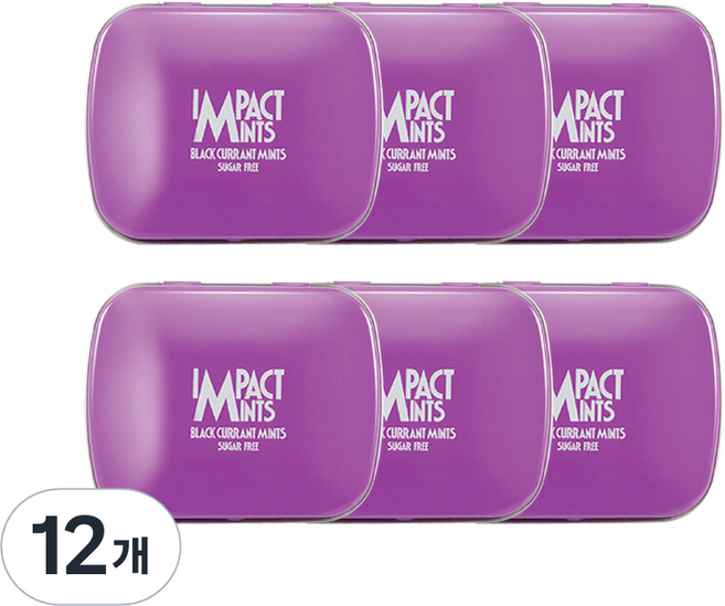 임팩트민트 블랙커런트향 캔디, 14g, 12개