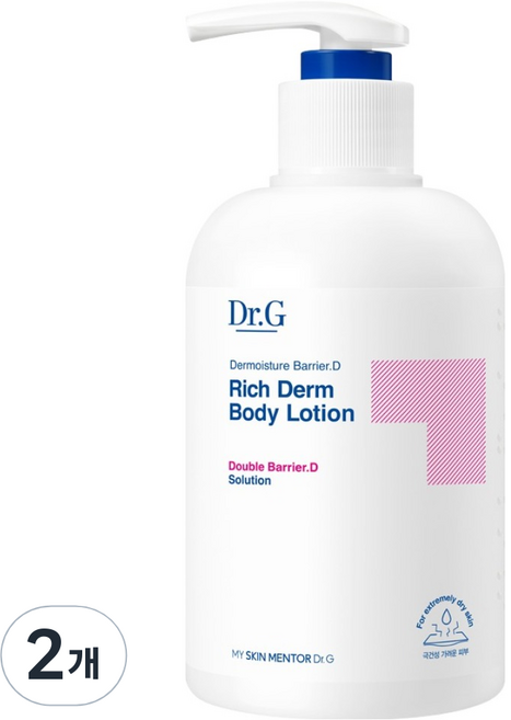 닥터지 더모이스처 배리어 D 리치덤 바디로션, 400ml, 2개
