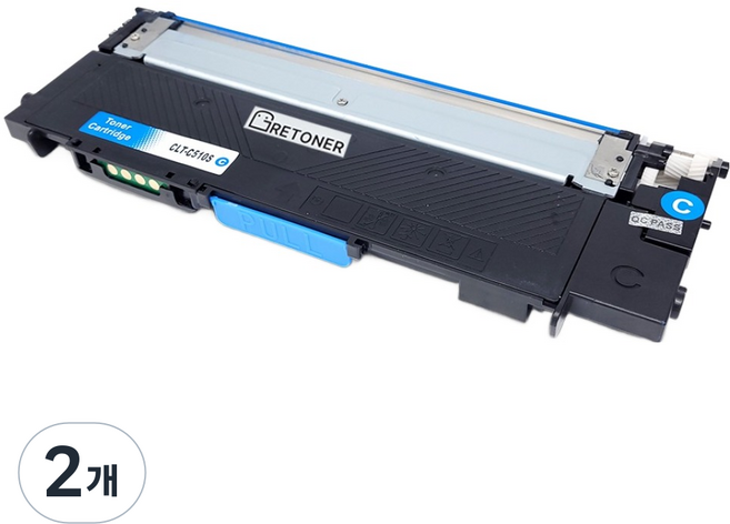 그래토너 삼성 CLT-C510S 호환 재생 토너, 파랑, 2개