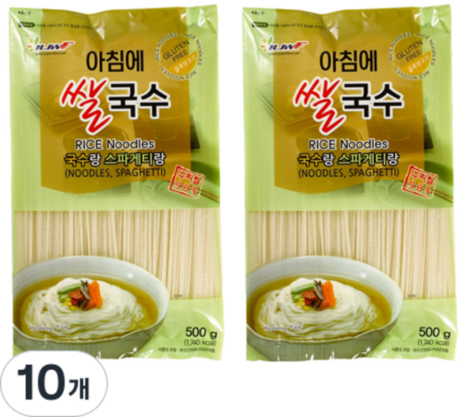 효자원식품 아침에 쌀국수, 500g, 10개