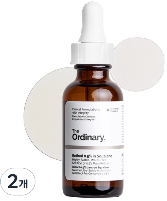 디오디너리 레티놀 0.5% 인 스쿠알란 세럼, 30ml, 2개